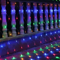 Comprar Luces De Navidad Multicolor Tipo Malla Led Para Exteriores 
