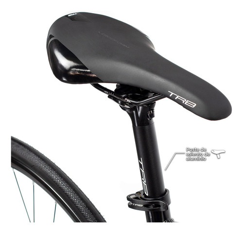 Bicicleta Ruta R700 Turbo Technik 14v Aluminio Disco Negro Color Negro gloss Tamaño del cuadro M