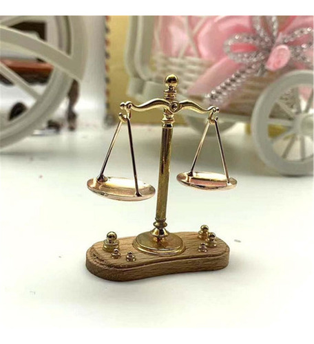 A 2x Báscula Miniatura De 1:12 De Vintage For Habitación,