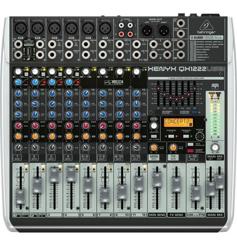 Mixer Behringer Xenyx Qx1222usb Consola De Sonido