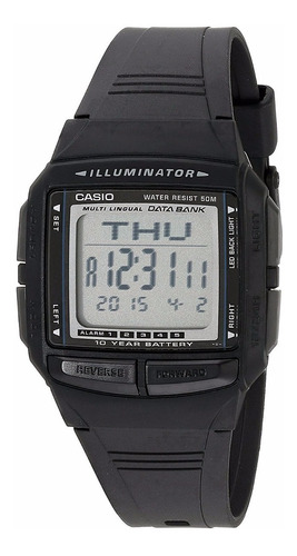 Relógio Casio Databank Db36-1a Vintage 30 Memória 5 Alarmes