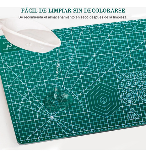 Tapete Corte Doble Cara A2 (45x60cm) Azul Petróleo