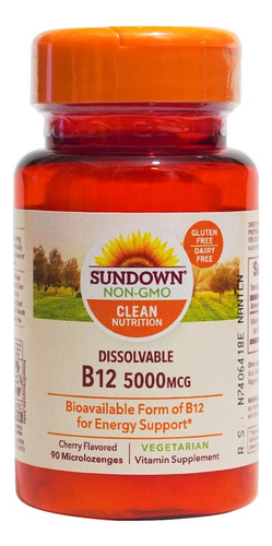 Vitamina B-12 5000mcg Sundown Natural´s 90 Unidades