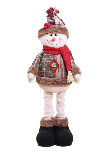 Muñeco Peluche Navideña Reno Papa Noel Muñeco Nieve De 1 Pcs