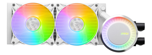 Enfriamiento Liq. Msi E240 Blanco 2x120mm Am5 Lga1700 Argb