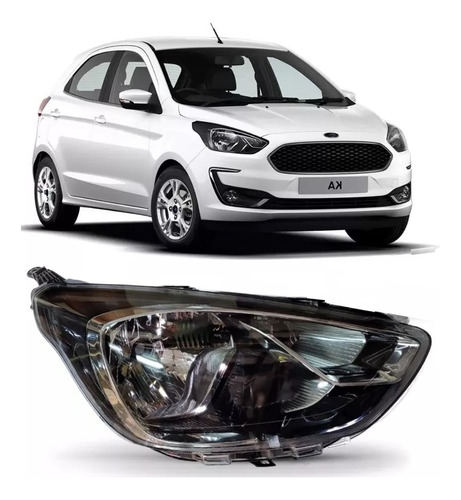 Optica P/ Ford Ka 2019 2020 2021 2022 2023 Fondo Negro