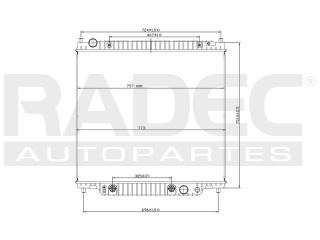 Radiador Ford Super Duty 2005 V8/v10 6.8/7.3lts Aut