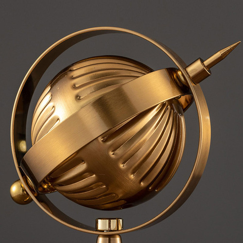 Adorno De Globo, Escultura De Estatuilla De Globo, Estatua