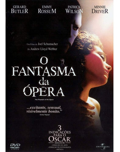 O Fantasma Da Opera Romance Dvd Original Novo Lacrado Dvd Filme Musical Drama