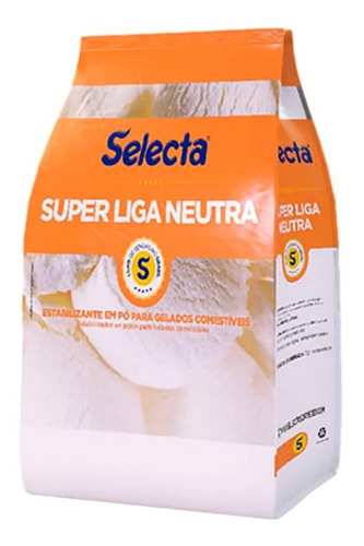 Selecta Liga Neutra 1kg - Estabilizante Em Pó Para Sorvetes