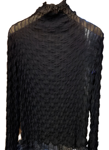 Camisetas Cuello Alto Para Mujer Tops Encaje Malla Ajustada