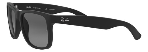 Lente De Sol Ray-ban Justin 0rb4165 Polarizado Justin Negro Polar Grey Gradient Black Rubber Black Rubber