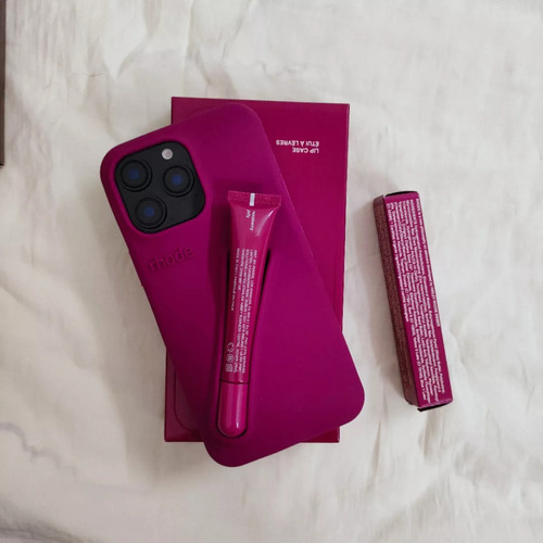 V Funda Rhode Hailey Bieber Original Con Labial Para iPhone