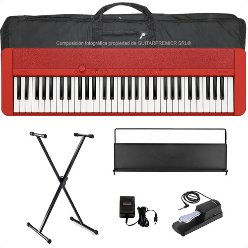 Teclado Casiotone Ct-s1 Sensitivo Usb Atril Funda Pedal Pie