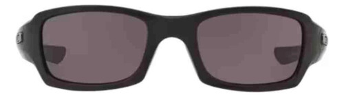 Gafas de sol Oakley Fives Squared para Hombre, modelo 0oo9238 92381054, con lentes grises. Diseño suave en color negro.
