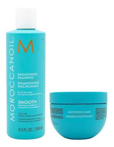 Kit Moroccanoil Smooth Anti Frizz Shampoo X250+ Mascara X250