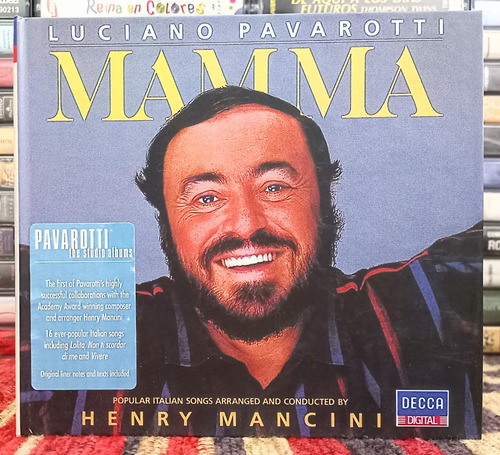 Luciano Pavarotti Y Henry Mancini Cd Mama Edicion Limitada 