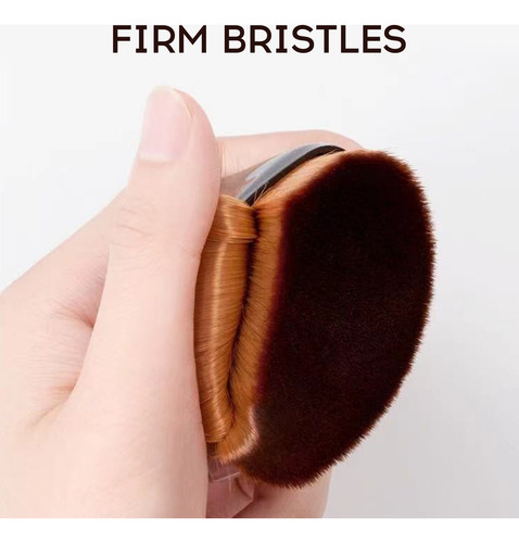 , Brocha De Base Tless Flat Head Para Un Maquillaje Rápido