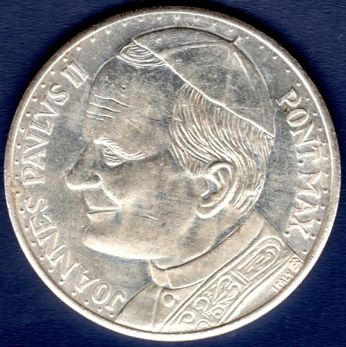 Medalla De Juan Pablo Ii Y Su Escudo Pontificio Totus Tuus
