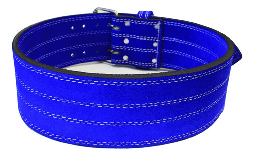 Cinturón De Levantamiento De Pesas De Cuero Ader- 4 Azul (x