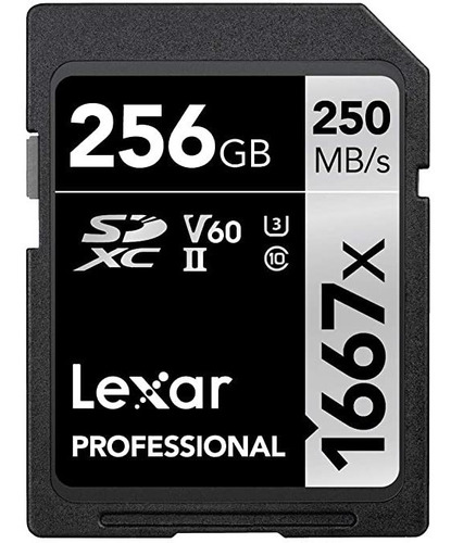 Memoria Lexar Professional 1667x Sdxc Uhs-ii U3 -256gb.