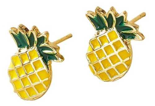 5 Pares De Aretes En Forma De Piña Para Dama 1 Cm