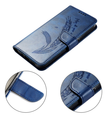 Funda De Piel Tipo Libro Para Oppo A12/ A5s/a12s Con Función Atril Magnética
