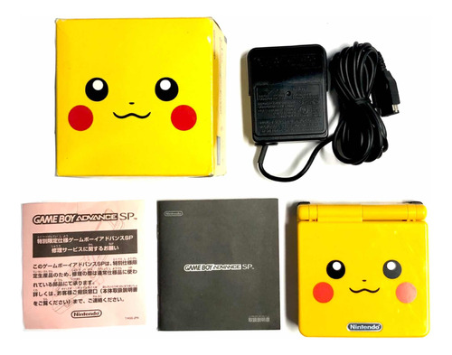 Game Boy Advance Sp Pokémon Center Pikachu Edition Cib Japón