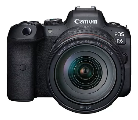 Canon EOS R Kit R6 + lente 24-105mm IS USM sin espejo color negro