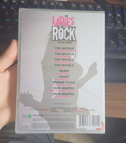 Dvd The Ladies Of Rock (heart, The Motels, Bonnie Tyler)