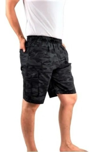 Short Urbano Militar Hombre. Pantalón Cargo Camuflaje. 216