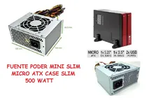 Comprar Fuente De Poder 500 Watts Slim 20\u002F24 Pin Micro Atx Mini Atx