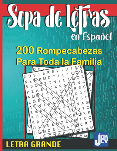 Libro: Sopa De Letras En Español: 200 Rompecabezas Para Toda