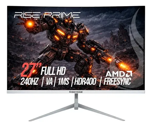 Monitor Gamer Curvo Rise Mode 27  Full Hd 240hz 1ms Va - R$ 944,43