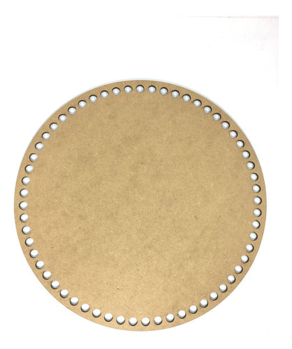 Base De Crochê Redonda Cesto Fio Malha 25 Cm Mdf 3 Mm