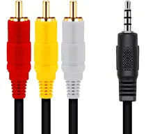 Comprar Cabo Audio Video P2 P3 3 Rca Para Celular Dvd Tv Caixa Som