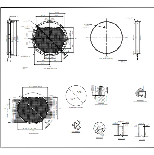 Placa Deflectora Para Intercambiador De Calor, Astm B171