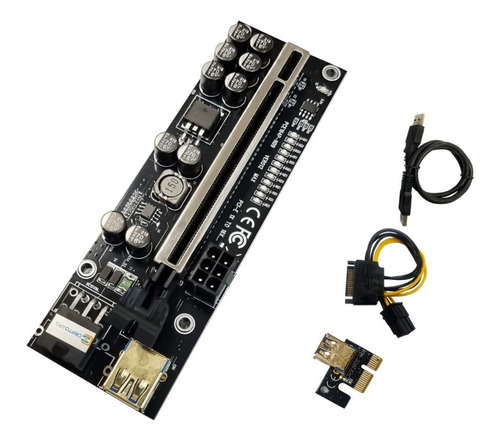 Riser V12 V012 Pro Max Pcie X16 A X1 Mineria 10 Capacitores 