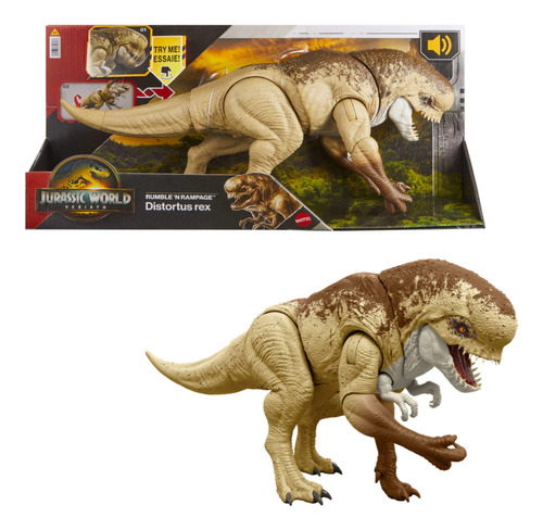 Jurassic World Rebirth Distortus Rex Rumble N Rampage Único