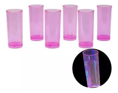 Vaso Trago Largo X 150 Cristal Colores Descartable Cotillon