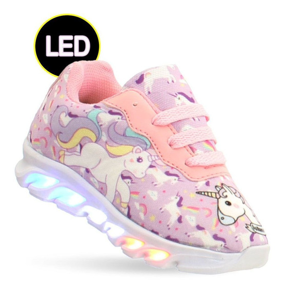 tenis infantil com luz de led