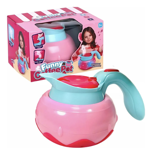 Juguete Cafetera Utensilio Simulación Para Niños, Con Luces