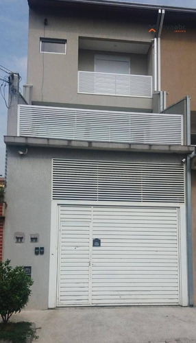 Sobrado Alto Padrão À Venda Na Vila Curuçá, Com 370m², 3 Suítes E Aquecimento Solar! - Santo André - So0217