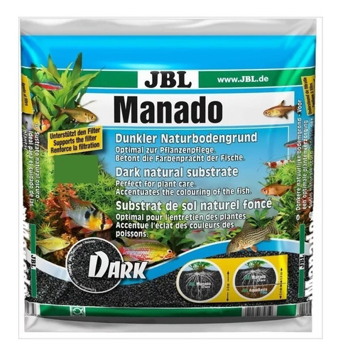 Substrato Jbl Manado Dark 3l - Plantados Grama 3 Litros