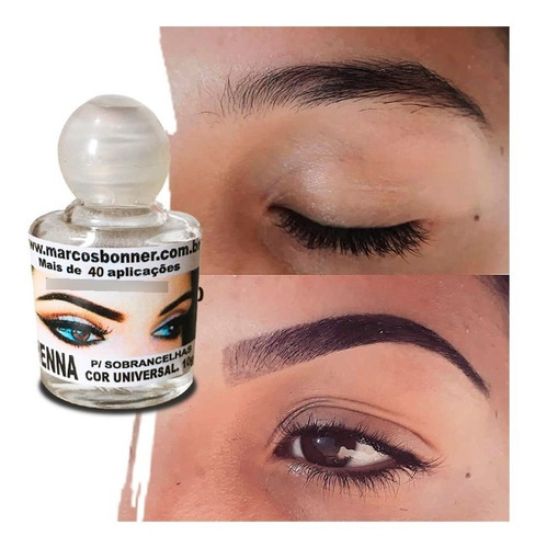 Imagem 2 de 4 de Henna Sobrancelha Cor Universal 40 Aplicações 5 Gramas