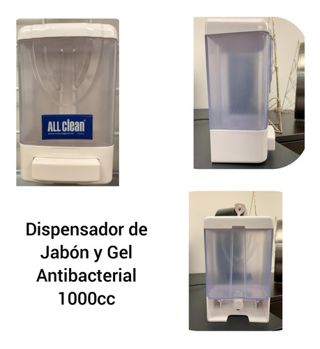 Dispensadores De Gel Antibacterial Y Jabón Líquido 1000cc