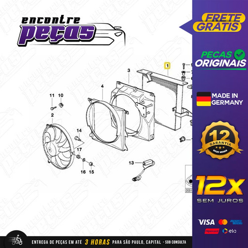 Condensador Ar Condicionado Bmw 318ti 1.9 Compact 1996-1998