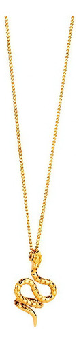 Collar Poison Daniel Espinosa Víbora Joyería Daniel Espinosa Color Dorado