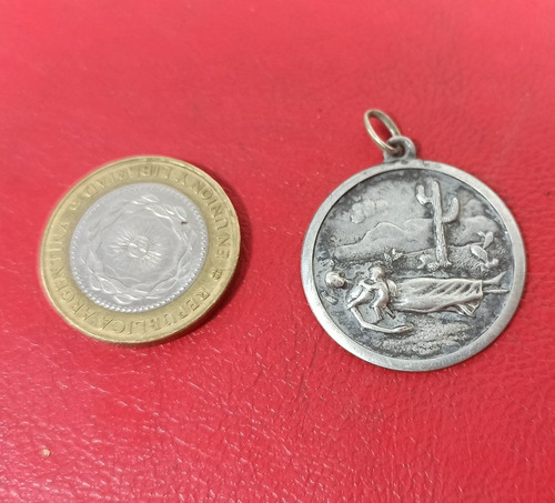 Medalla Religiosa Plata 900 Sellada (5,79 Gr) - Plateria