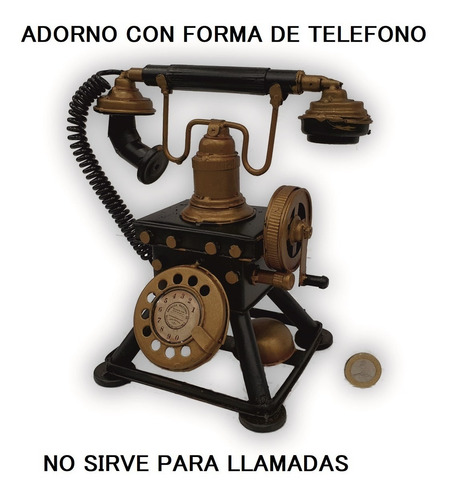 Telefono Antiguo Decorativo Metal Colección 21*14*21.5cm